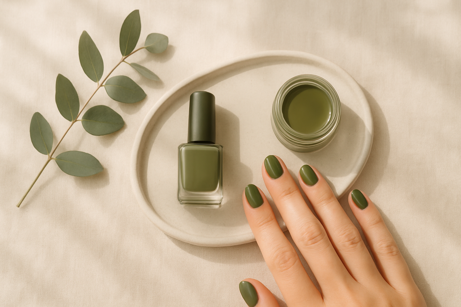 Wait, are we all doing ‘dirty martini’ nails this week?