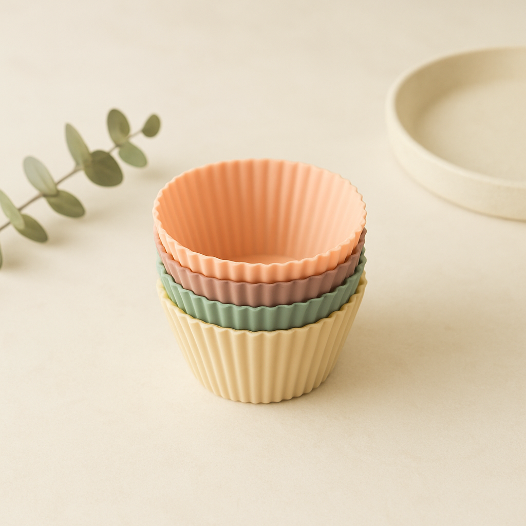 Amazon Basics Reusable Silicone Baking Cups, 24‑Pack