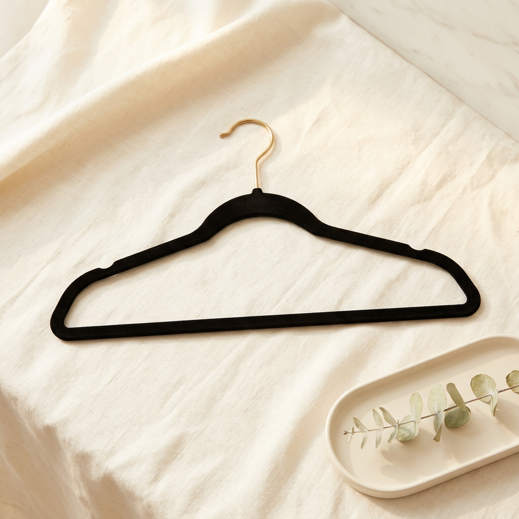 Zober Black Velvet Hangers 50 Pack
