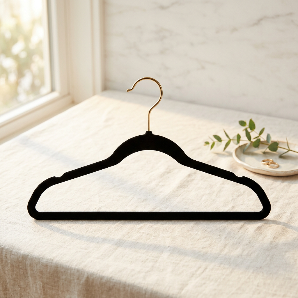 ZOBER Black Velvet Hangers 50 Pack