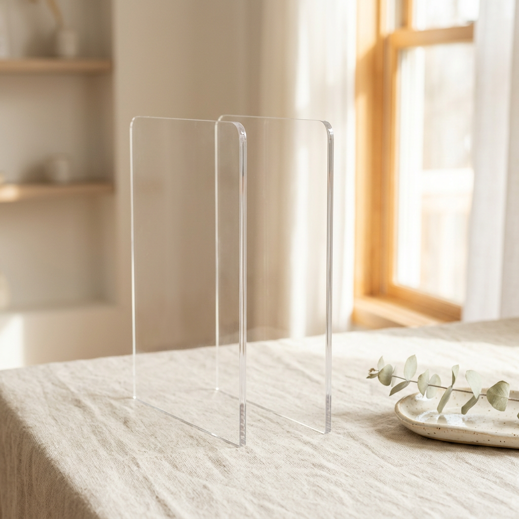 Bee Neat Acrylic Clear Shelf Dividers 2 Pack (8" Tall)