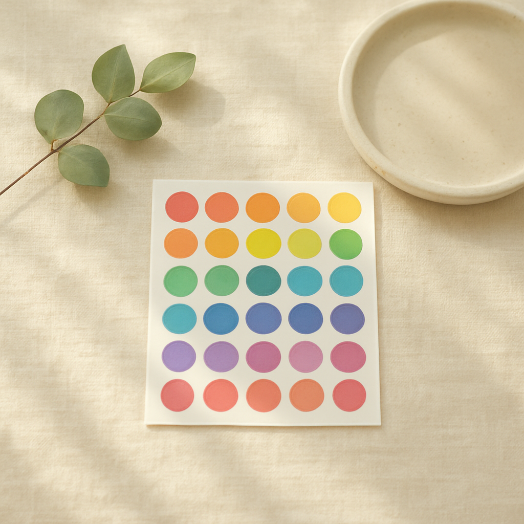 ChromaLabel 1" Round Stickers, Removable Colored Dots (1000/Roll)