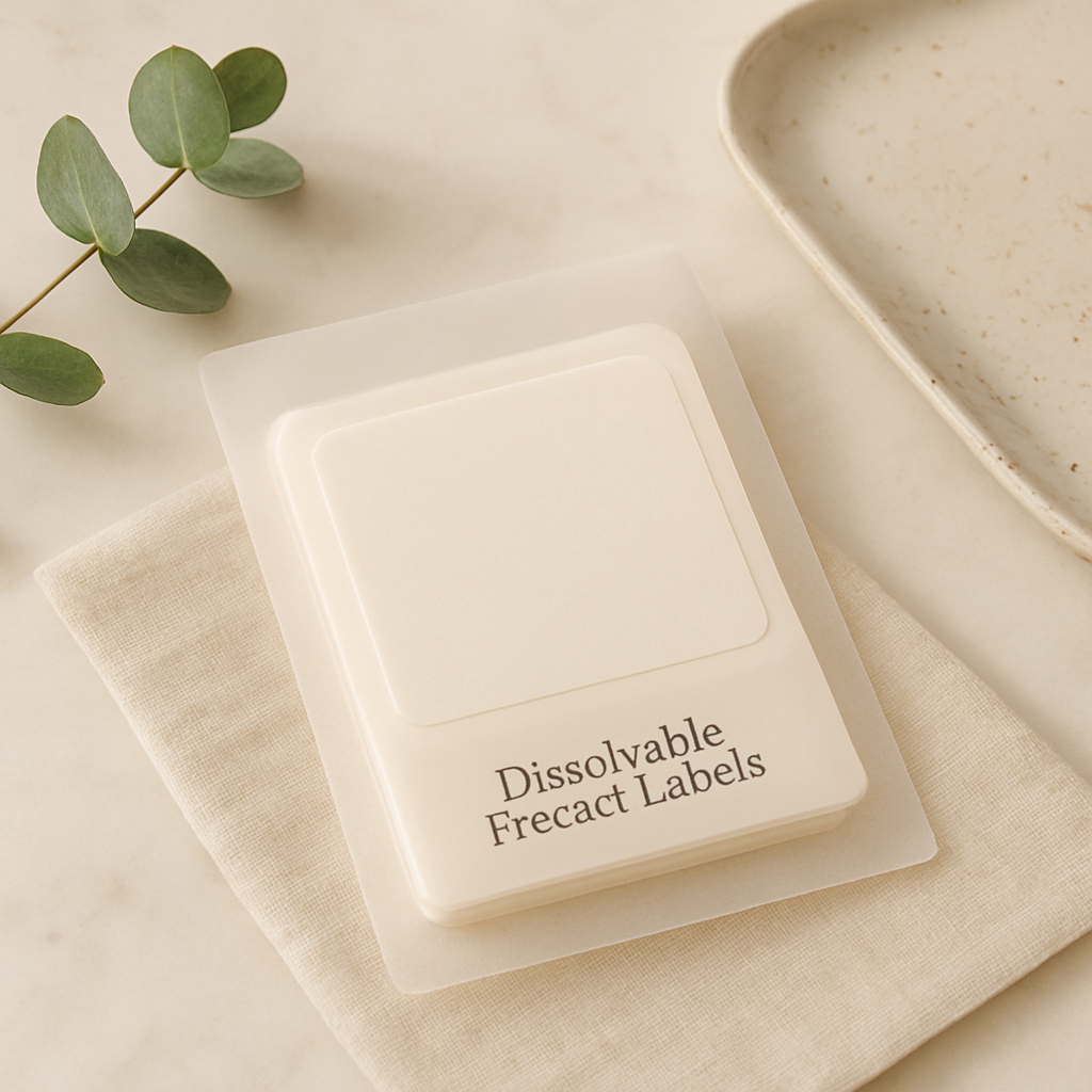 MESS Dissolvable Freezer Labels, 1x2" (200/Roll)
