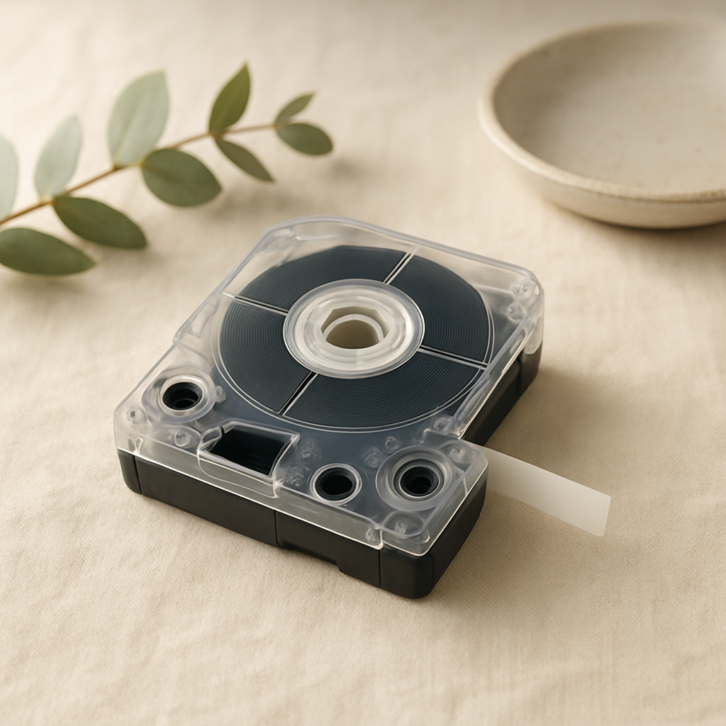 Brother Genuine TZe‑231 Black on White Tape, 12 mm (1/2 in) Laminated