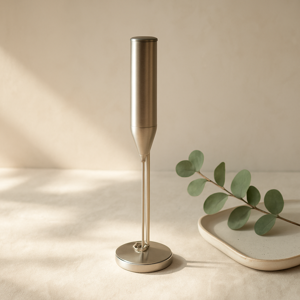 Zulay Stronger Titanium Milk Frother with Stand