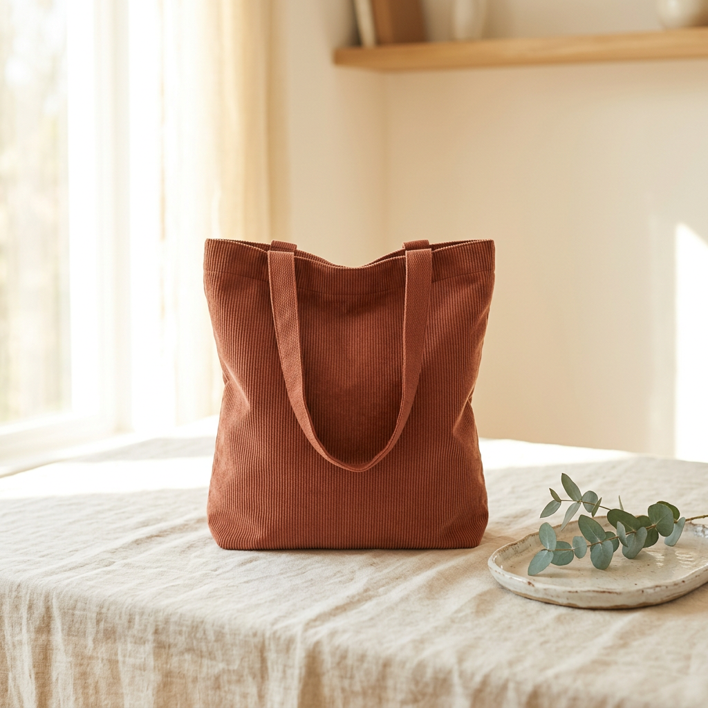 Bagstellar Corduroy Tote Bag for Women, 17 Pockets
