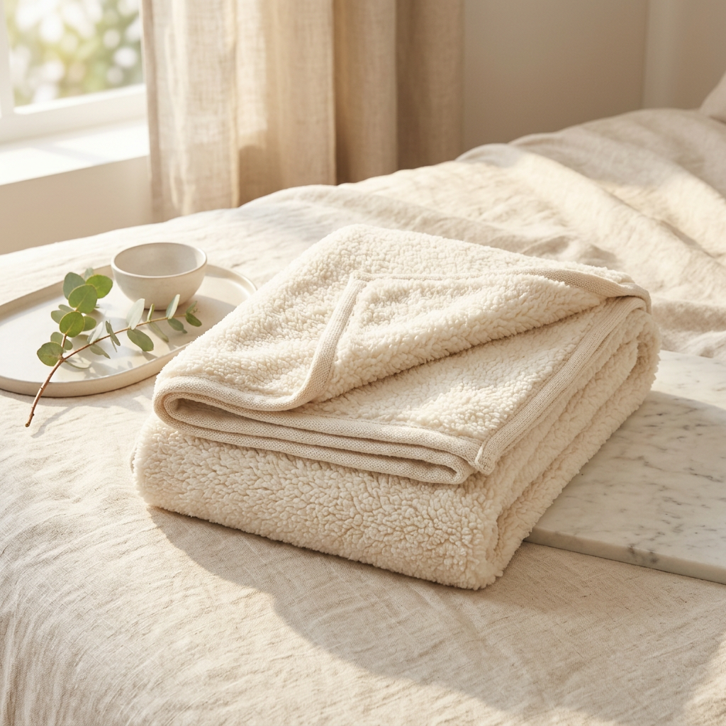 Bedsure Sherpa Fleece Blanket (Reversible)