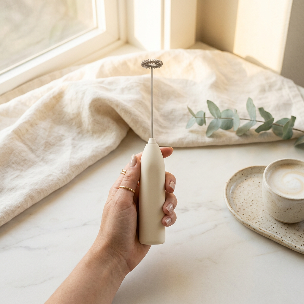 Zulay Kitchen Handheld Milk Frother