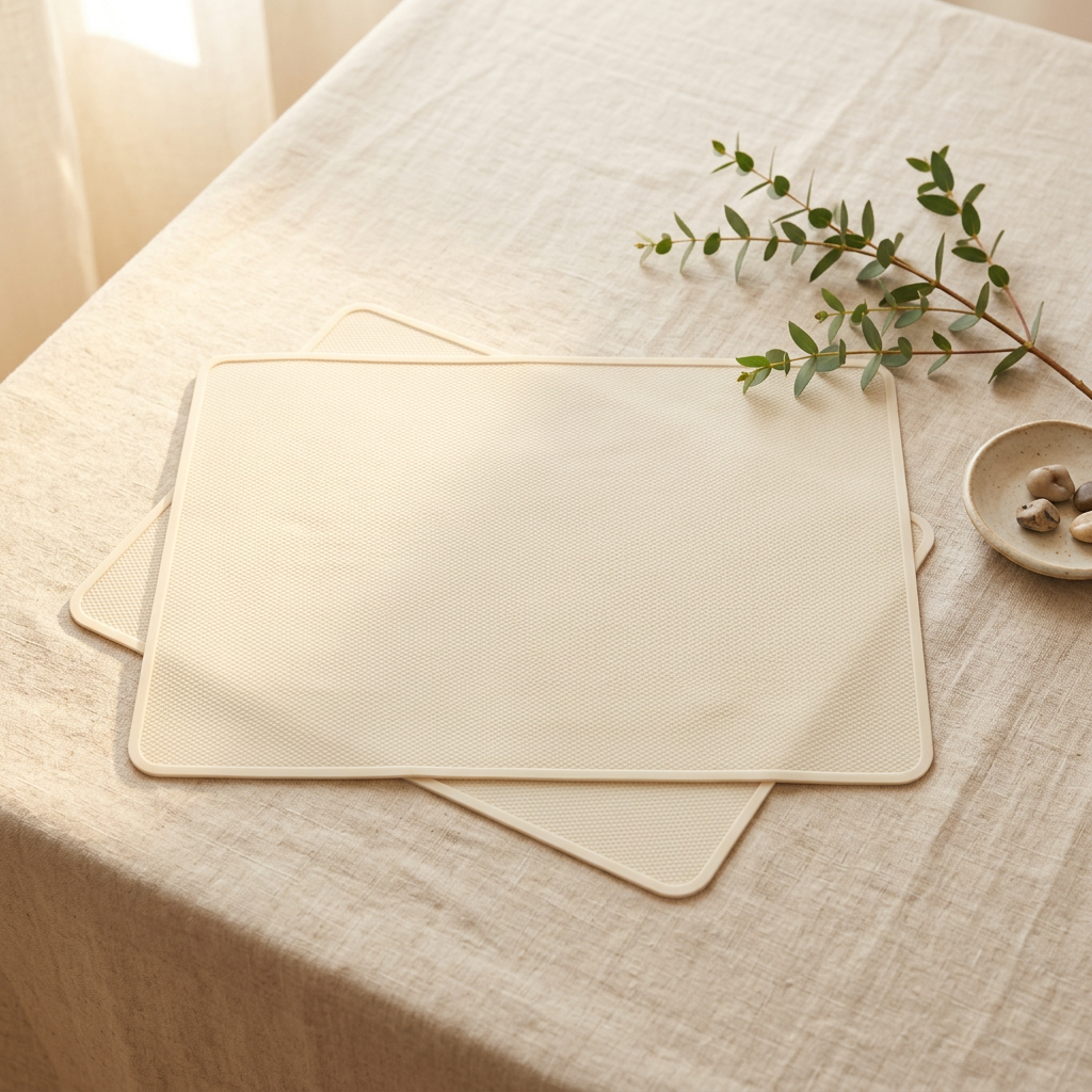 SIKADEER Waterproof Under Sink Mat 34" x 22" Silicone Cabinet Liner